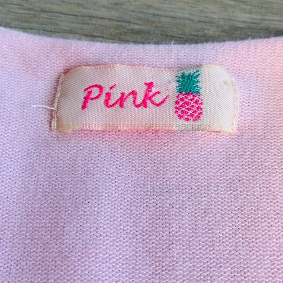 Pink Pineapple Lightweight Scoop/Roll Neck Tunic Sweater (size L) - Picture 5 of 7